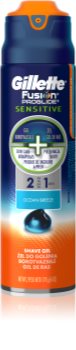 Gillette Fusion Proglide Sensitive gel de afeitar 2 en 1