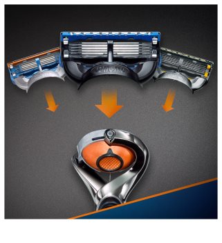 Gillette Fusion Proglide Flexball rasoir + têtes de rechange 2 pcs