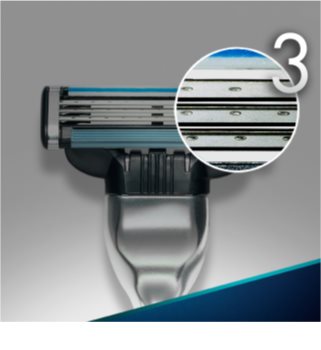 Gillette Mach 3 brivnik + nadomestne britvice 3 kos