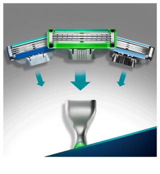Gillette Mach 3 Sensitive holicí strojek + náhradní břity 3 ks