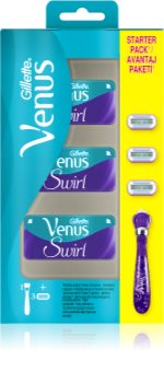 Gillette Venus Swirl rasoio + testina di ricambio 3 pz