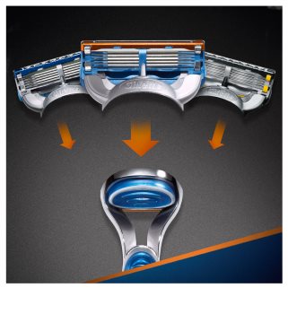 Gillette Fusion rasoir + lames de rechange 2 pièces