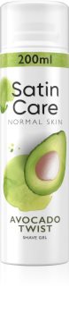 Gillette Satin Care Avocado Twist Shaving Gel For Women