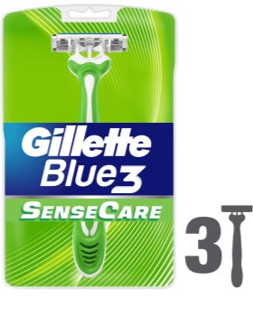 Gillette Blue 3 Sense Care brivnik za enkratno uporabo