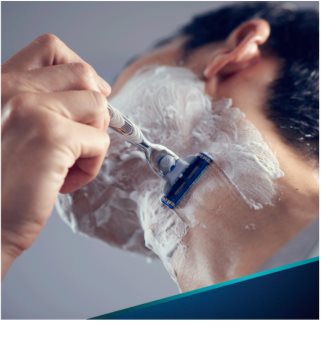 Gillette Mach 3 Turbo FCBarcelona máquina de barbear + refil de lâminas 4 pçs