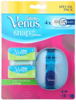 Gillette Venus Snap aparelho de depilação de viagem + refil de lâminas 4 pçs