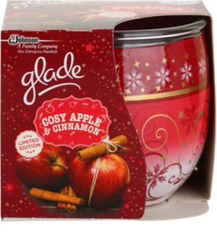 Glade Cosy Apple & Cinnamon vonná svíčka 120 g