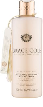 Grace Cole Boutique Nectarine Blossom & Grapefruit espuma de baño relajante