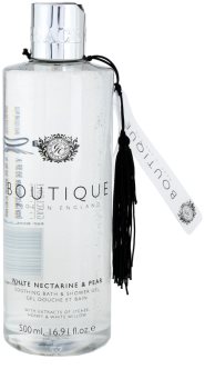 Grace Cole Boutique White Nectarine & Pear łagodzący żel pod prysznic i do kąpieli