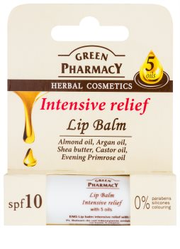 Green Pharmacy Lip Care intensives Feuchtigkeit spendendes Lippenbalsam SPF 10
