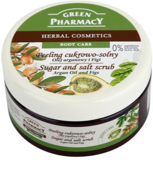 Green Pharmacy Body Care Argan Oil & Figs peeling cu zahar si sare