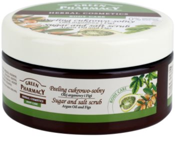 Green Pharmacy Body Care Argan Oil & Figs peeling cu zahar si sare