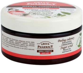 Green Pharmacy Body Care Muscat Rose & Green Tea cukrový peeling