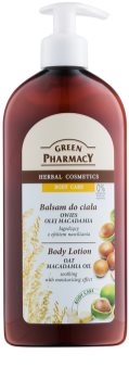Green Pharmacy Body Care Oat & Macadamia Oil tělové mléko pro zklidnění a hydrataci pokožky