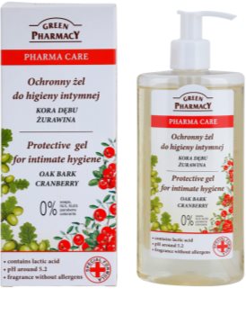 Green Pharmacy Pharma Care Oak Bark Cranberry schützendes Gel für die intime Hygiene