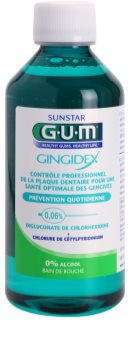 G.U.M Gingidex 0,06% ústní voda proti zubnímu plaku a pro zdravé dásně bez alkoholu