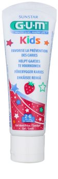 G.U.M Kids gel para dentes de crianças com sabor de morango