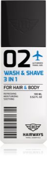 Hairways Travel Essentials shampoo, balsamo e gel doccia 3 in 1