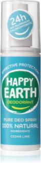 happy earth cedar lime dezodorant w sprayu 100 ml   