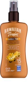 Hawaiian Tropic Golden Tint Lapte de corp protector în spray SPF 15
