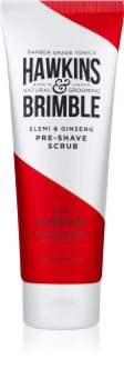 Hawkins & Brimble Natural Grooming Elemi & Ginseng peeling do skóry przed goleniem