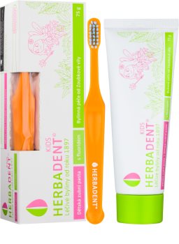 Herbadent Kids dentifrice pour enfant au fluorure + brosse à dents