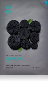 Holika Holika Pure Essence Mask Sheet Charcoal Reinigende Tuchmaske mit Aktivkohle