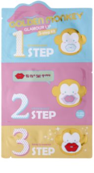 Holika Holika Golden Monkey set para unos labios bonitos en tres pasos
