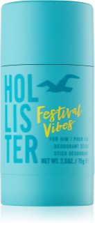 Hollister Festival Vibes Deodorant Stick for Men 75 g