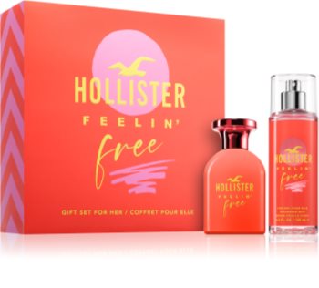 hollister feelin' free for her woda perfumowana 50 ml   zestaw