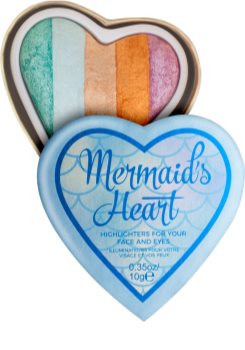 I Heart Revolution Mermaids Heart osvetljevalec za oči in lica