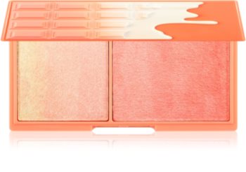 I Heart Revolution Mini Chocolate Peach And Glow palette illuminatrice