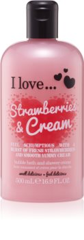 I love... Strawberries & Cream sprchový a kúpeľový krém