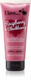 I love... Raspberry & Blackberry sprchový peeling