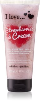 I love... Strawberries & Cream sprchový peeling