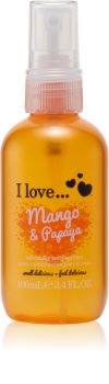 I love... Mango & Papaya osvežujoče pršilo za telo