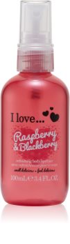 I love... Raspberry & Blackberry освіжаючий спрей для тіла
