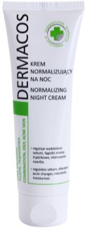 Ideepharm Dermacos Combination Oily Acne Skin creme de noite para regulação do sebo cutâneo
