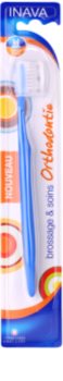 Inava Orthodontie Children's Toothbrush for Users of Fixed Braces with Travel Cover Junior