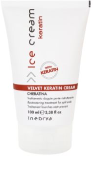 Inebrya Keratin restrukturalizační krém na vlasy na roztřepené konečky vlasů