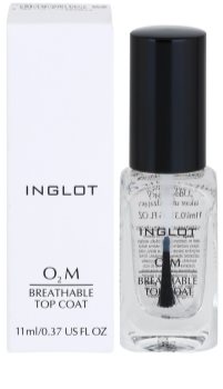 Inglot O₂M vrchní lak na nehty