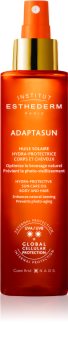 Institut Esthederm Sun Care óleo solar para corpo e cabelo com proteção UV média