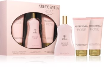 instituto espanol aire de sevilla - rose woda toaletowa 150 ml   zestaw 