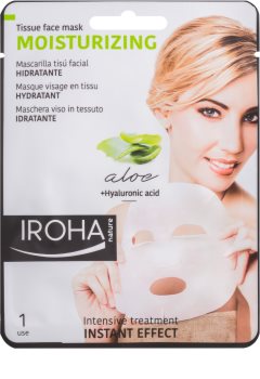 Iroha Moisturizing Aloe maska iz tkanine z alojo vero in hialuronsko kislino