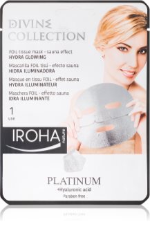 Iroha Divine Collection Platinum & Hyaluronic Acid Hydrating and Brightening Mask