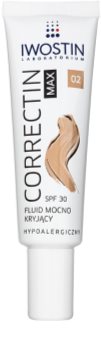 Iwostin Max Correctin стійкий матуючий флюїд для чутливої шкіри SPF 30