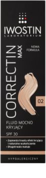 Iwostin Max Correctin стійкий матуючий флюїд для чутливої шкіри SPF 30
