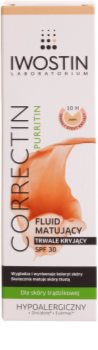 Iwostin Purritin Correctin masca de acoperire mata pentru piele cu acnee SPF 30