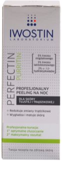 Iwostin Purritin Perfectin professionelles Peeling für die Nacht für fettige Haut mit Neigung zu Akne