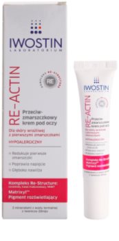 Iwostin Re-Actin crème yeux anti-rides pour peaux sensibles